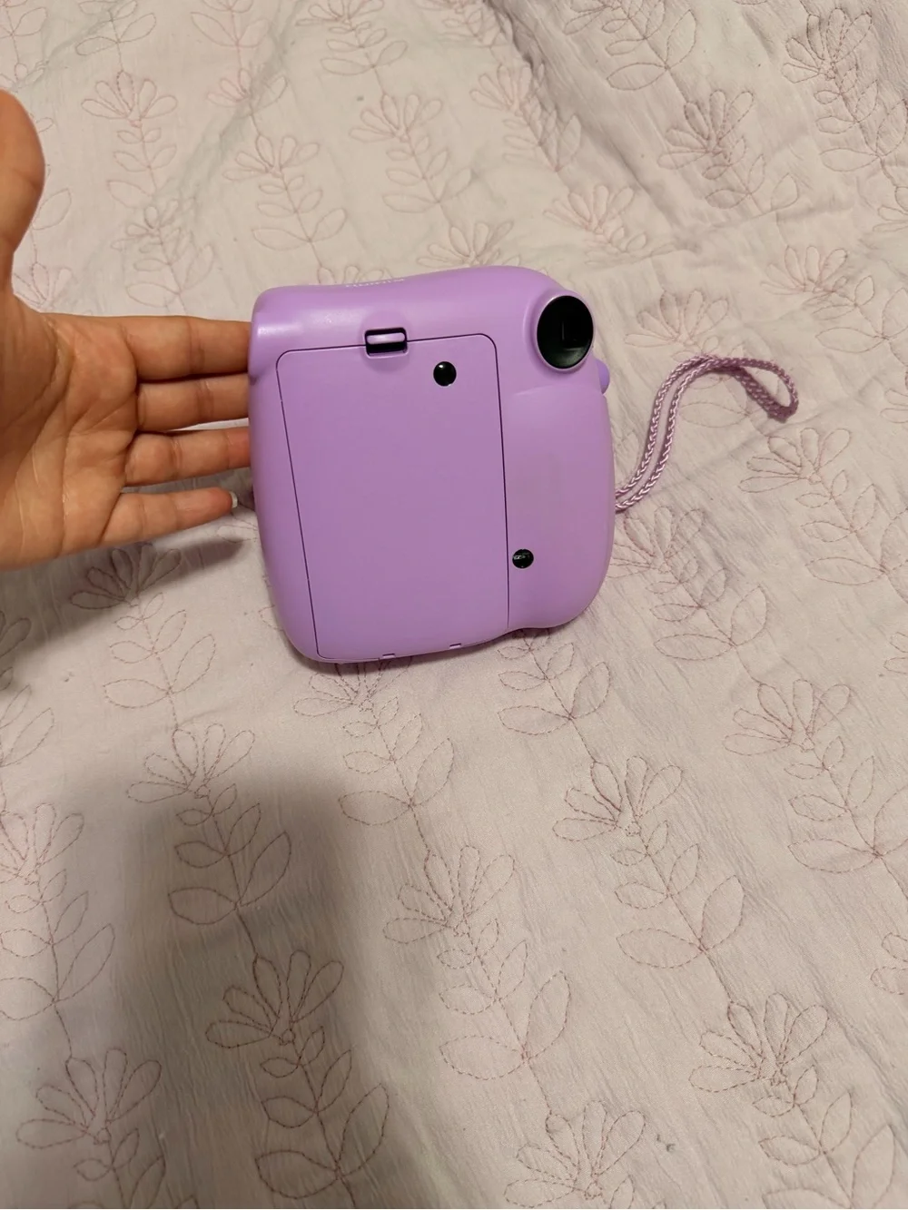 Instax Mini 7+ Lavender Instant Camera with Matching Strap
